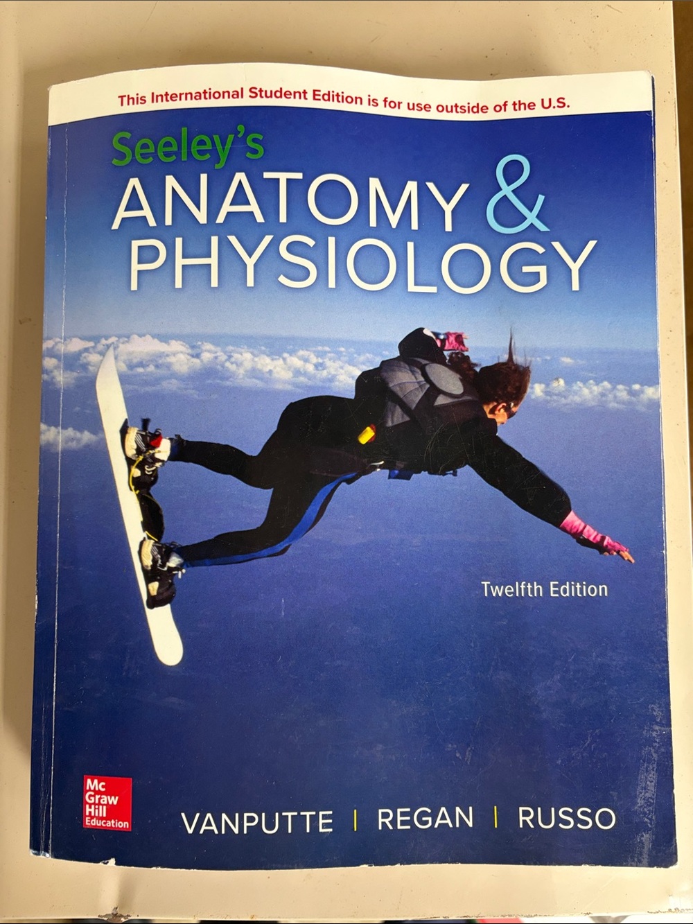 Seeley’s Anatomy & Physiology Textbook - Blue Cover